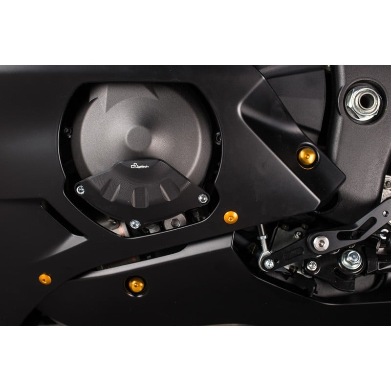 ECPYA001NER Cache de protection en aluminium pour alternateur, côté gauche Yamaha R6 2006+ Lightech
