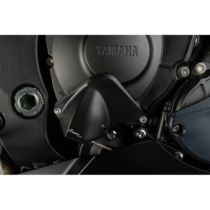 ECPYA005NER Cubierta protectora de aluminio para el embrague, lado derecho Yamaha R1M 2015+ Lightech