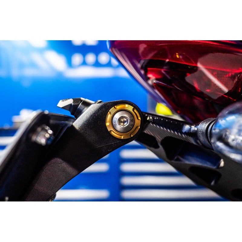 ESTR-0714 Regulowany uchwyt tablicy rejestracyjnej Triumph Speed ​​​​Triple RS 1200 21-26 Premium SP