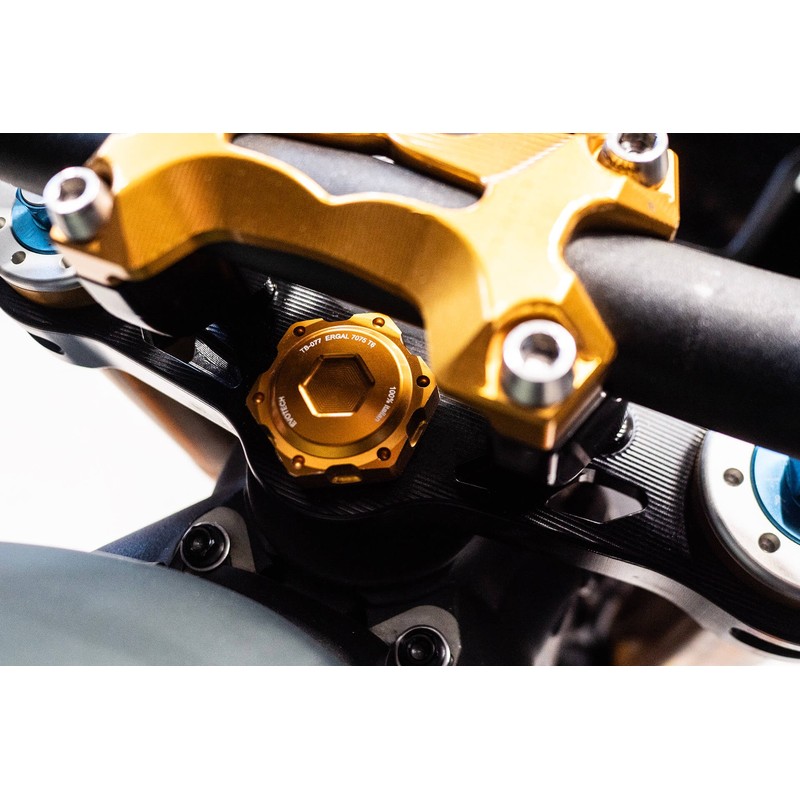 TB-077 Dado cieco per canotto di sterzo Ergal M25X1 Triumph SPEED TWIN 1200 19-26