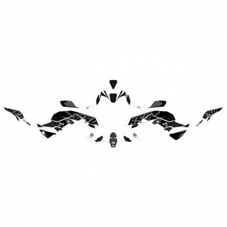 Kit Grafiche Nero-Bianco Kawasaki Z 650 17/18
