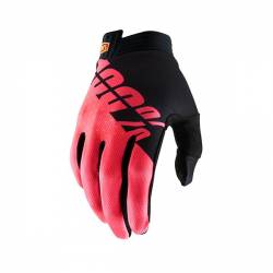 463039M GUANTI 100% ITRACK BLACK/FLUO RED (M)  100%