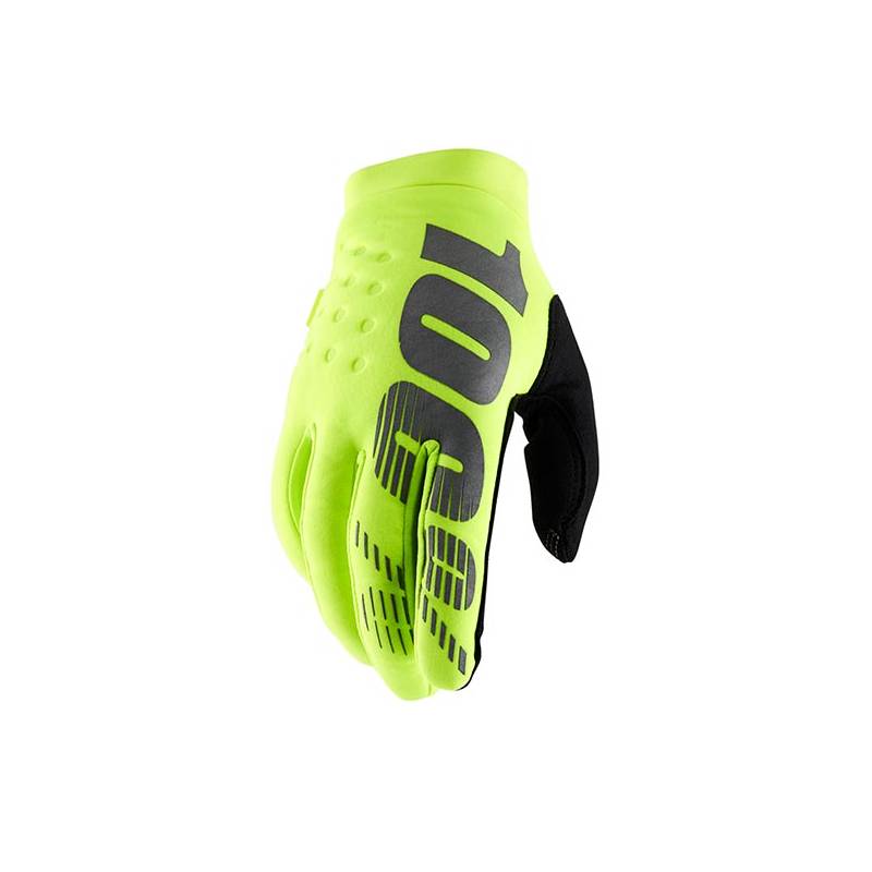 463046L GUANTI 100% BRISKER FLUO YELLOW (L)  100%