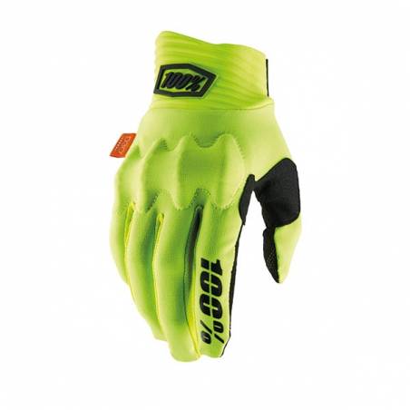 463052S GUANTI 100% COGNITO FLUO YELLOW/BLACK (S)  100%