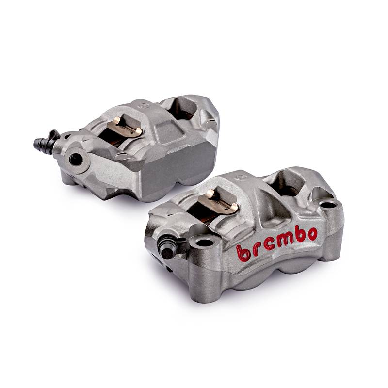 220A88510 KIT 2 CALIPER BREMBO RACING RADIAL M50 + 4 PADS DISTANCE 100 MM 