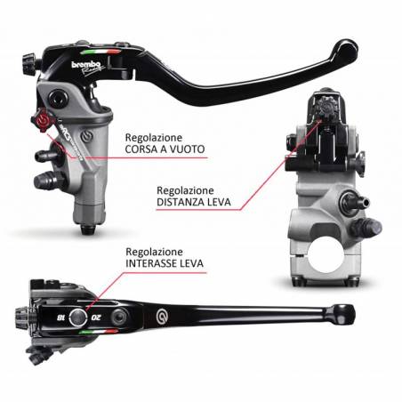 110C74010 Pompa Freno Radiale Anteriore Brembo Racing 19RCS Corsa Corta DUCATI MONSTER S4R 110C74010 Pompa Freno Radiale Anteriore Brembo Racing 19RCS Corsa Corta DUCATI MONSTER S4R