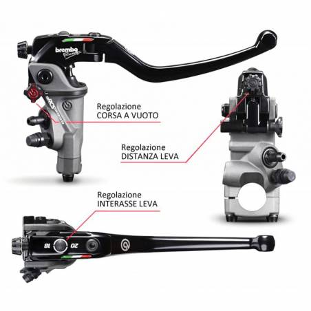 110C74010 Vorderradialbremspumpe Brembo Racing 19RCS Short Race DUCATI MONSTER S4R Testastretta 998