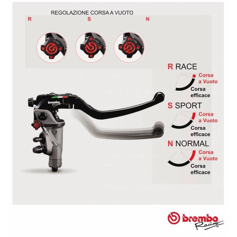 110C74010 Pompa Freno Radiale Anteriore Brembo Racing 19RCS Corsa Corta DUCATI MONSTER S4R 110C74010 Pompa Freno Radiale Anteriore Brembo Racing 19RCS Corsa Corta DUCATI MONSTER S4R