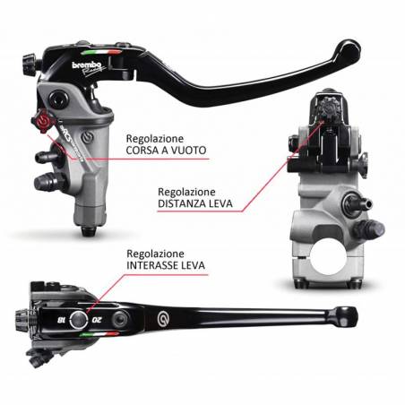 110C74010 Pompa Freno Radiale Anteriore Brembo Racing 19RCS Corsa Corta ENERGICA EVA 11.7 2015-2018