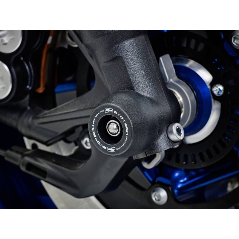 PRN012199-07 Front Spindle Bobbins - Yamaha Tracer 900 GT (2018+) 5056316602501 Evotech-performance