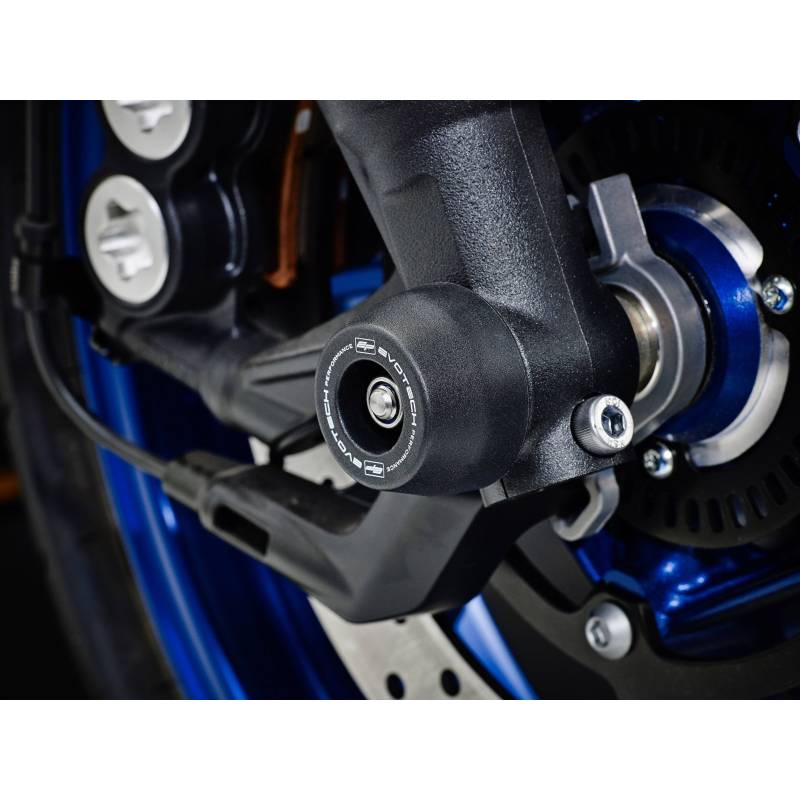 PRN012199-07 Front Spindle Bobbins - Yamaha Tracer 900 GT (2018+) 5056316602501 Evotech-performance