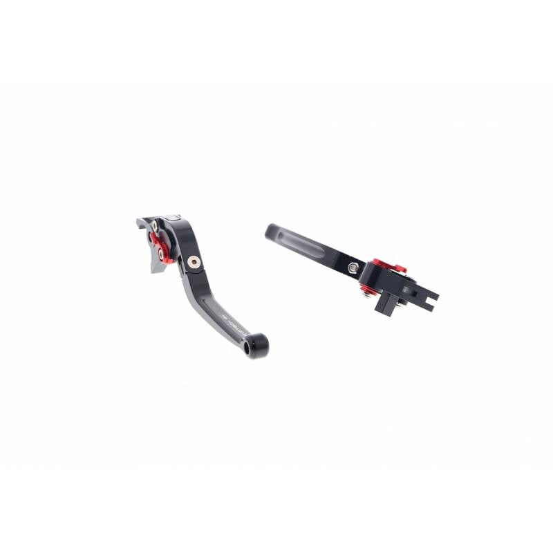 PRN002451-004289-21 Triumph Bonneville T100 Black Folding Clutch and Brake Lever set 2017+