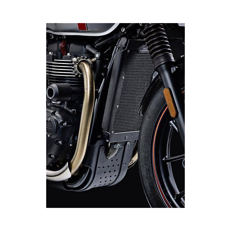 PRN013336-07 Triumph Bonneville T100 nero Guardia motore 2017+ 5056316612067 Evotech Performance