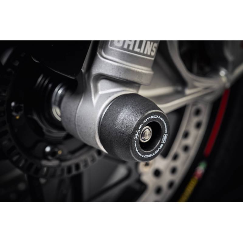 PRN011716-13 Front Spindle Bobbins - Ducati Panigale V4 S (2018+) 5056316600538 Evotech-performance