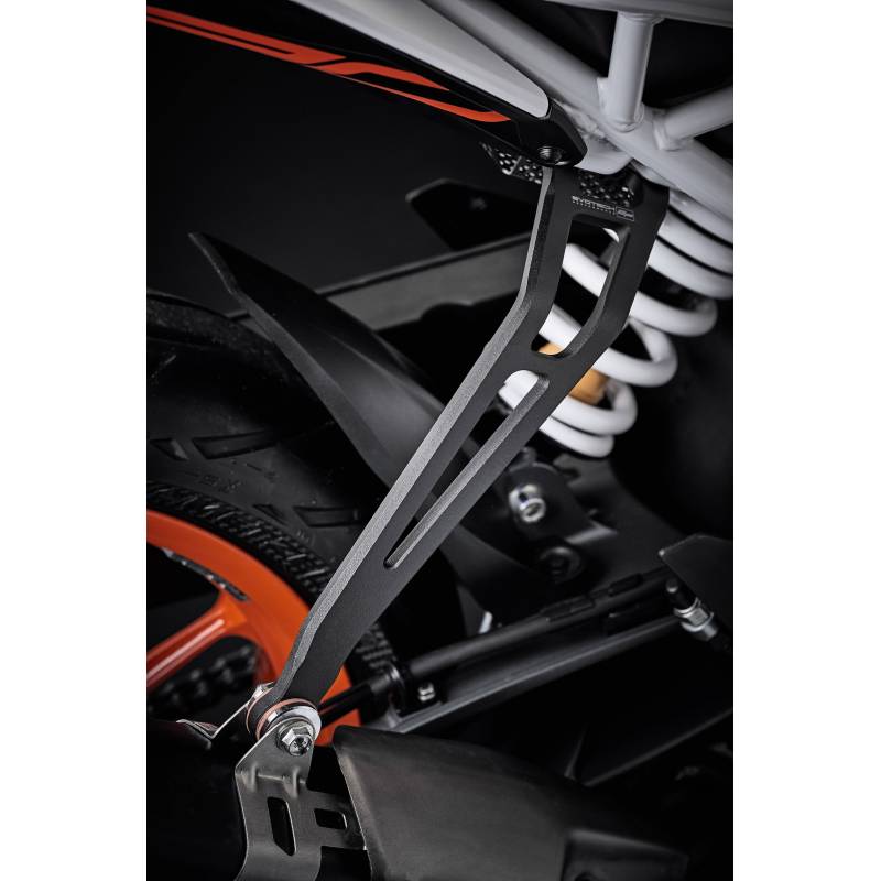 PRN013779-013780-01 KTM 390 Duke Exhaust Hanger & raddrizzatore Guardia Set 2017+ 5056316613736