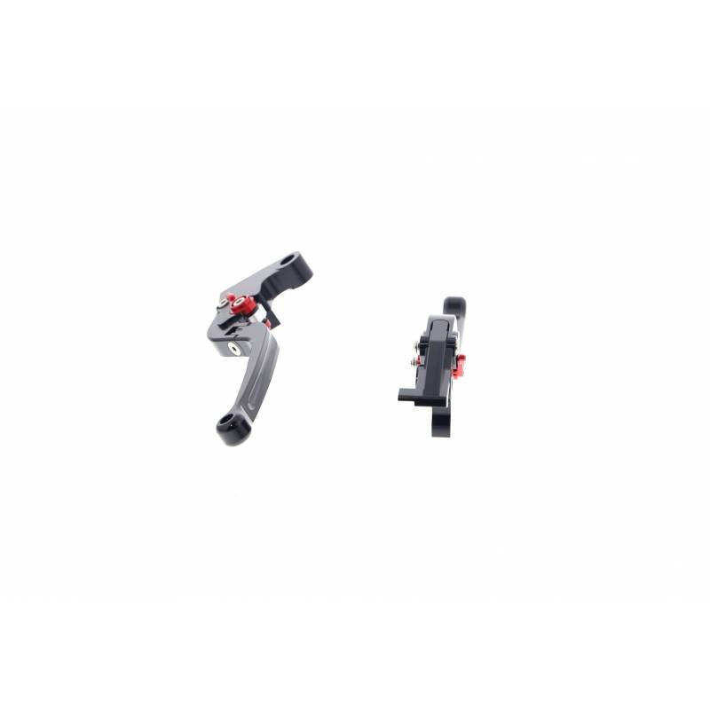 PRN002451-004289-12 Triumph Bonneville T120 Black Folding Clutch and Brake Lever set 2016+