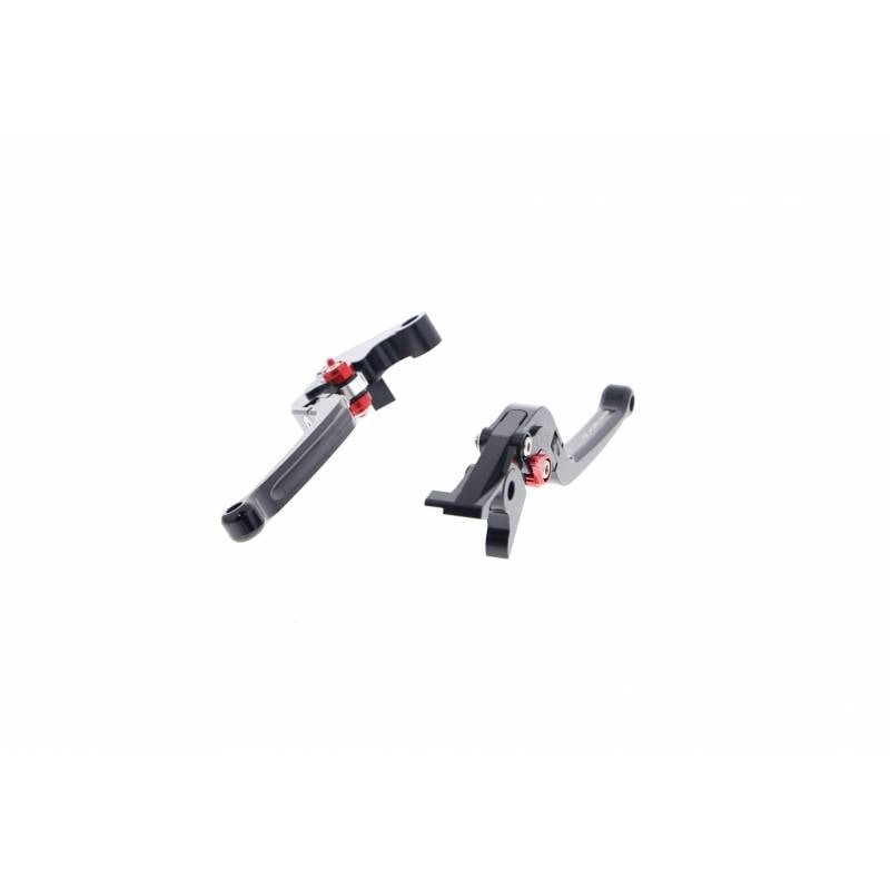 PRN002451-004289-12 Triumph Bonneville T120 Black Folding Clutch and Brake Lever set 2016+