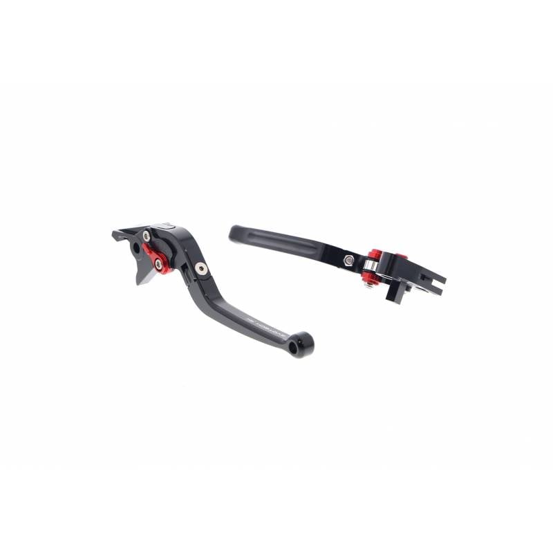 PRN002451-004289-12 Triumph Bonneville T120 Black Folding Clutch and Brake Lever set 2016+