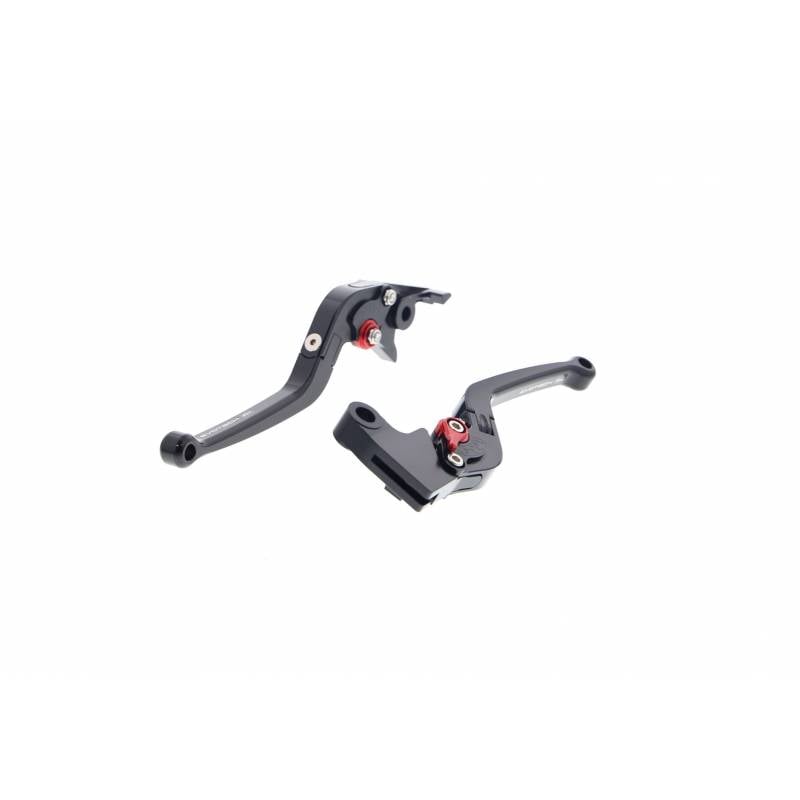 PRN002451-004289-12 Triumph Bonneville T120 Schwarz Folding Kupplungs- und Bremshebel eingestellt