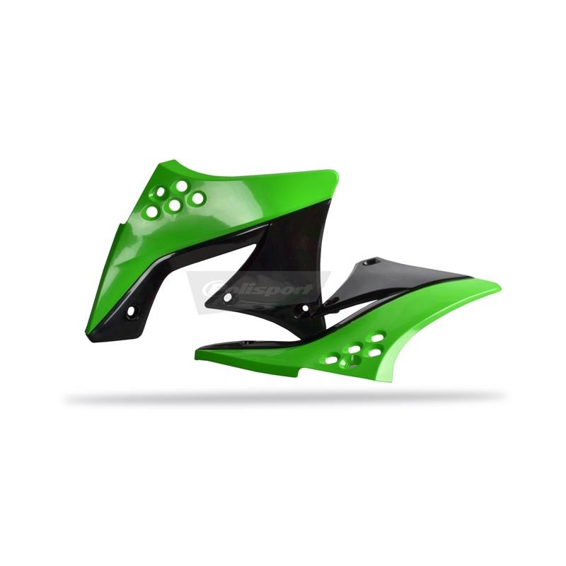 Convogliatori radiatori KAWASAKI KX 250 F 2009-2012 Verde 05/Nero