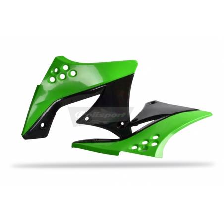 Convogliatori radiatori KAWASAKI KX 250 F 2009-2012 Verde 05/Nero