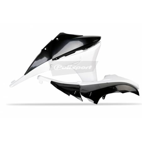 Convogliatori radiatori YAMAHA YZ 450 F 2010-2013 Nero/Bianco