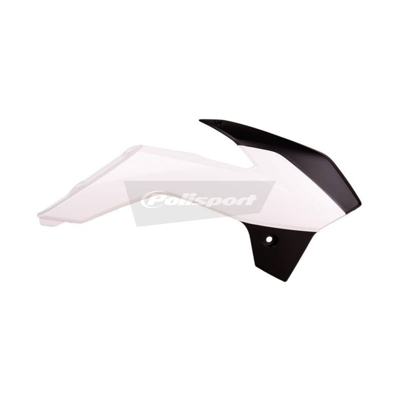 Convogliatori radiatori KTM 85 SX 2013-2017 Bianco/Nero