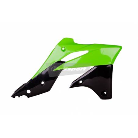 Convogliatori radiatori KAWASAKI KX 250 F 2013-2016 Verde 05/Nero