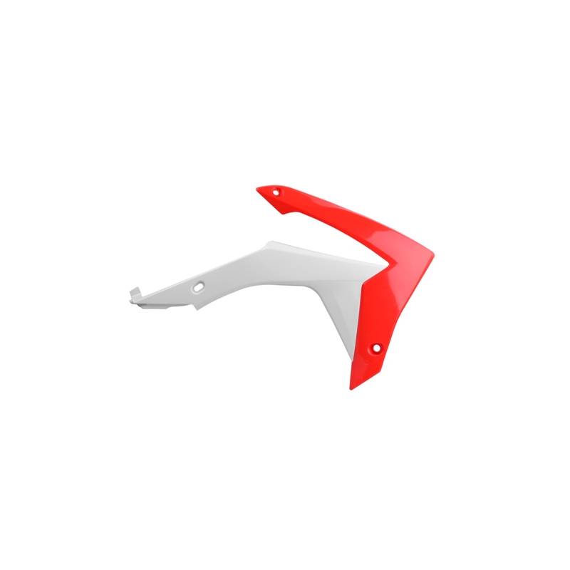 Convogliatori radiatori HONDA CRF 250 R 2014-2017 Rosso cr04/Bianco