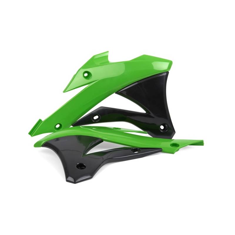 Convogliatori radiatori KAWASAKI KX 85 2014-2019 Verde 05/Nero