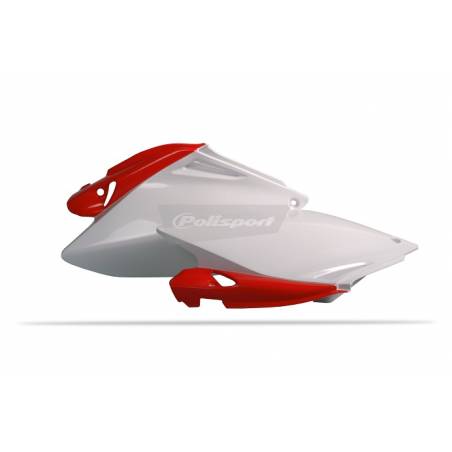 Portanumeri laterali HONDA CRF 250 R 2006-2009 Rosso cr04/Bianco