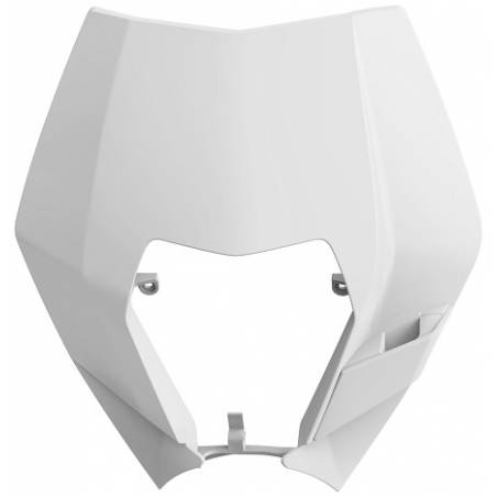 Mascherina portafaro KTM 250 EXC 2008-2013 Bianco