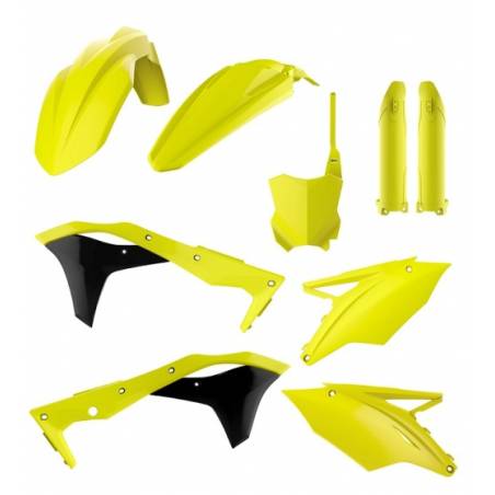 Kit plastiche replica - FLUO KAWASAKI KX 250 F 2017-2019 Giallo fluo