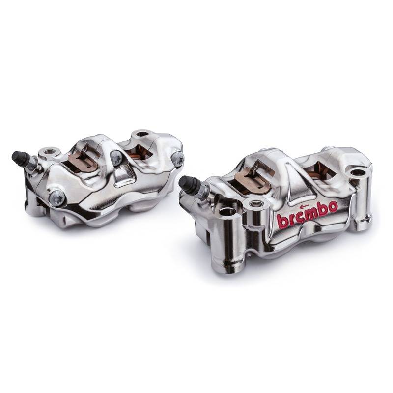 220B01020 Kit 2 étriers Brembo Racing GP4-RX 100mm + 4 patins 