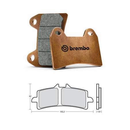 M497Z04 Brembo Racing Z04 - APRILIA RSV4 R 1000 2009-2010 - Plaquettes de frein M497Z04 107A48639 