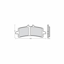 M497Z04 Brembo Racing Z04 - SUZUKI GSX-R 1000 2012-2019 - Pastiglie Freno M497Z04 107A48639  Brembo