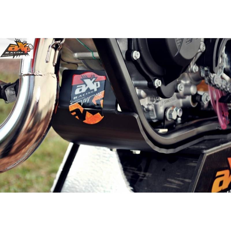 AX1362 Skid Platte 6mm Kreuz AXP RACING KTM 125 SX 2016-2019 Schwarz  AXP Racing