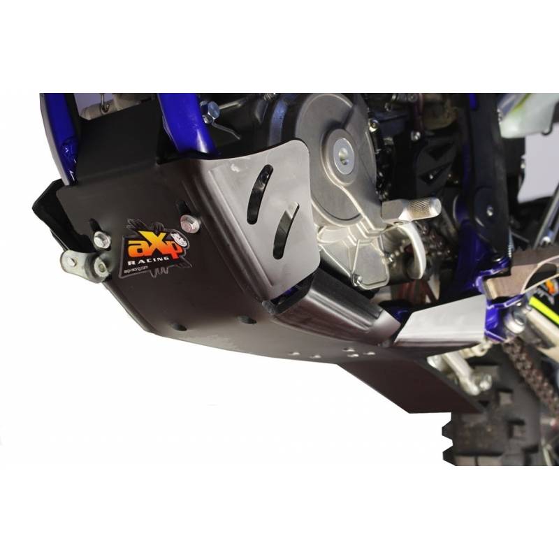 AX1424 Piastra paramotore Xtrem AXP 8mm con protezione leverismi SHERCO 250 SE-R 2014-2020 Nero 