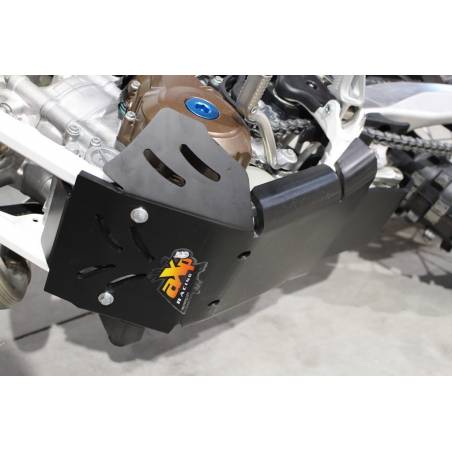 AX1425 Piastra paramotore Xtrem AXP 8mm con protezione leverismi HUSQVARNA 250 FE 2017-2020 Nero 