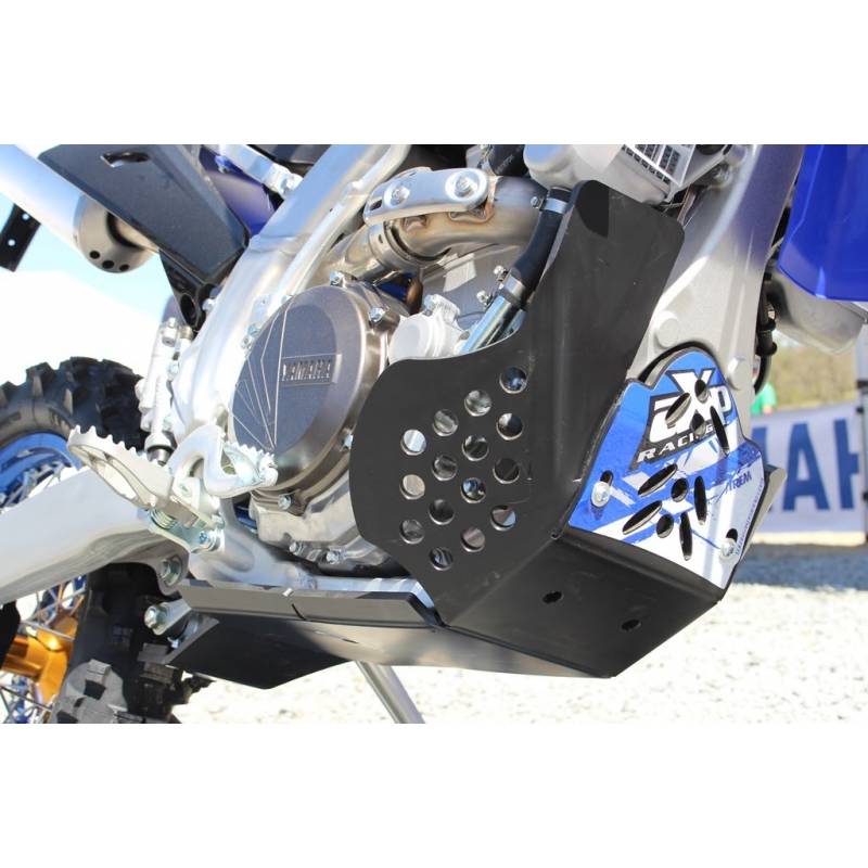 AX1427 Piastra paramotore Xtrem AXP 8mm con protezione leverismi YAMAHA WR 250 F 2015-2019 Nero 