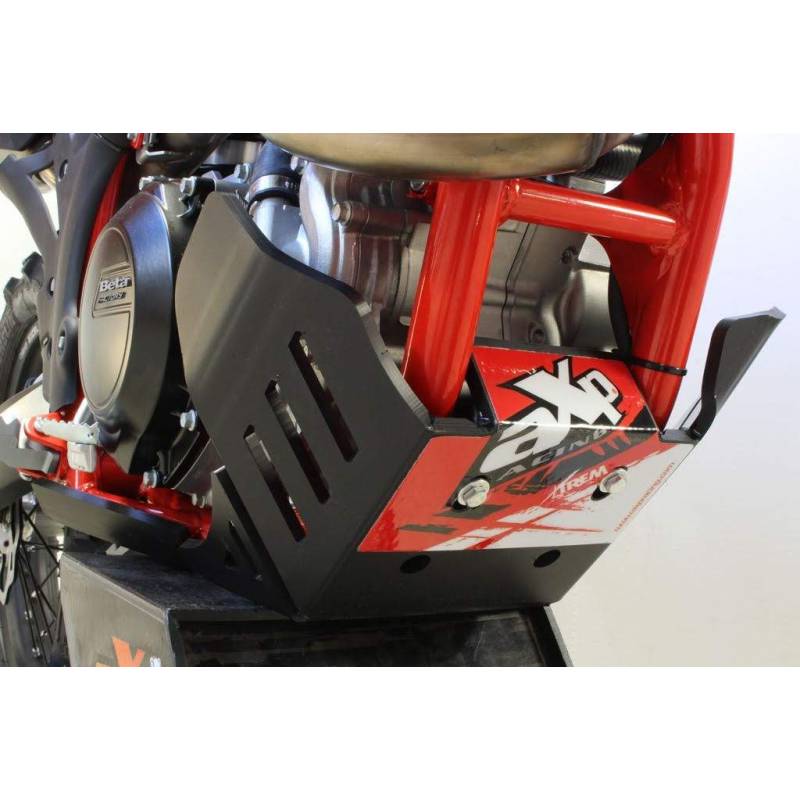 AX1431 placa Skid Xtrem AXP 8 mm protegida RR vínculos BETA 350 2014-2019 Negro 