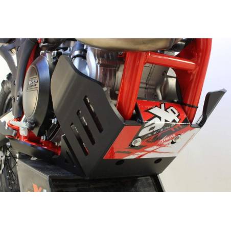 AX1431 placa Skid Xtrem AXP 8 mm protegida RR vínculos BETA 390 2015-2019 Negro 