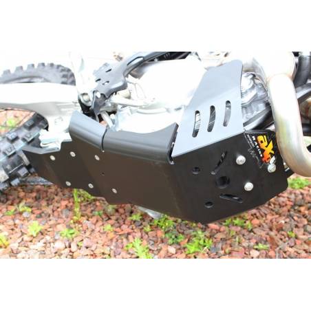 AX1432 Skid plate Xtrem AXP 8mm with linkage Protection HUSQVARNA 450 FC 2016-2018 Black  AXP Racing