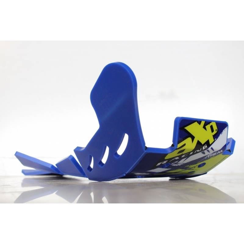 AX1435 Piastra paramotore Xtrem AXP 8mm con protezione leverismi SHERCO 250 SE i 2012-2013 Blu  AXP