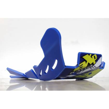 AX1435 Piastra paramotore Xtrem AXP 8mm con protezione leverismi SHERCO 250 SE i 2012-2013 Blu  AXP