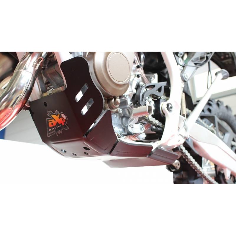 AX1447 placa de deslizamiento 8 mm Xtrem AXP con la protección de los vínculos KTM 125 XC-W Negro