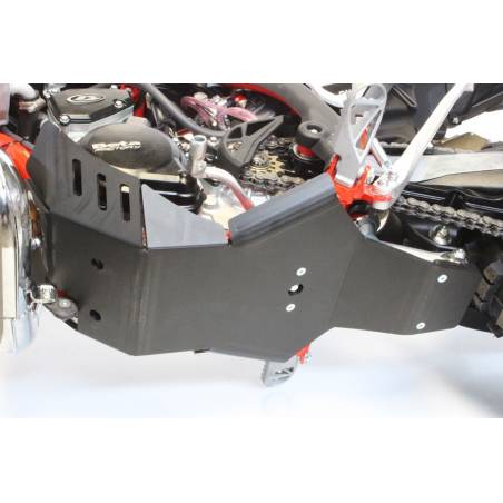 AX1465 Piastra paramotore Xtrem AXP 8mm con protezione leverismi BETA Xtrainer 300 2015-2019 Nero 