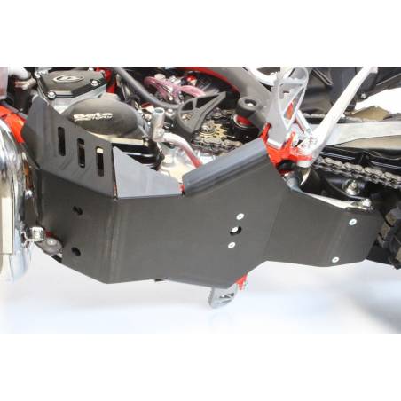 AX1465 Skid plate Xtrem AXP 8mm protected linkages BETA xtrainer 300 2015-2019 Black  AXP Racing