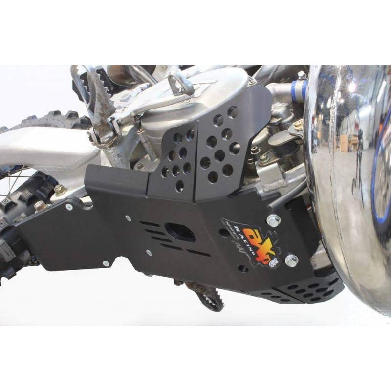AX1534 Skid plate Xtrem AXP 8mm with protection linkages TM EN 300 2011-2018 Black  AXP Racing