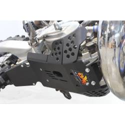 AX1539 Skid plate Xtrem AXP 8mm with protection linkages TM EN 250 2019-2019 Black  AXP Racing